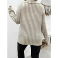 thumbnail image 4 of Womens Plus Size Knit V Neck Sweaters Long Sleeve Tunic Tops Shirts Casual Sweatshirt Trendy, 4 of 5
