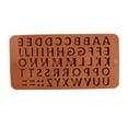 thumbnail image 4 of Huayishang Silicone Molds 26 Flat English Letters Silicone Chocolate Mold 2Pc, Kitchen Essentials Clearance Sale Brown, 4 of 8