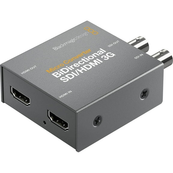 Blackmagic Design Bi-Direct SDI-HDMI 3G PSU Micro Converter with Multi-Speed Support (CONVBDC, SDI, HDMI03G, and PS) (Black)