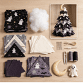 thumbnail image 3 of DIY Halloween Quilted Fabric Tree Kit, Complete Sewing Craft Supplies with Illustrated Guide, Cozy Spooky Farmhouse Halloween Craft Set Black Cat & Pumpkin, 3 of 6