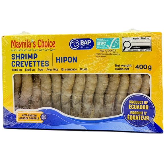 Maynila's Choice White Shrimp Hipon, Maynila's Choice White Shrimp Hipon 40-50 400g