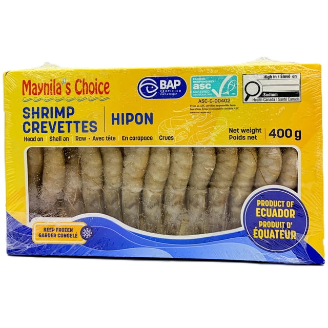 Maynila's Choice White Shrimp Hipon, Maynila's Choice White Shrimp Hipon 40-50 400g