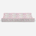 thumbnail image 5 of Bacati - Muslin Quilted Changing Pad Cover, Little Dino Girls Pink/Fuchsia/Aqua/Orange, 5 of 9