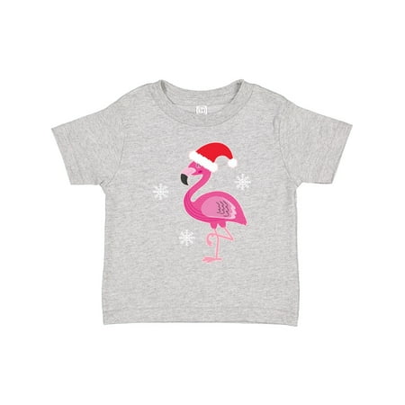 

Inktastic Christmas Holiday Cute Flamingo Gift Toddler Toddler Girl T-Shirt