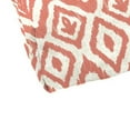 thumbnail image 2 of Jordan Manufacturing 43" x 19" Tinker Suntan Coral Ikat Rectangular Tufted Outdoor Wicker Settee Bench Cushion with Ties, 2 of 9