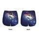 thumbnail image 3 of Balery Planets Stars And Galaxies Pantalones cortos deportivos para mujer con forro y dos bolsillos, elásticos, para entrenamiento, gimnasio, yoga-XX-Large, 3 of 7