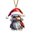 thumbnail image 2 of Adornos navideños, adornos navideños, regalos navideños, decoración plana para el hogar con forma de perro, decoración para el árbol de Navidad, decoración con colgante, 2 of 4