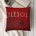 thumbnail image 3 of SHANXI Christmas Pillow Cover Small Bell Decoration Winter Pillow Case Decor for Home Sofa Couch 24x24in, 3 of 5