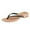 Black, variant on XYD Women Open Square Toe Flip Flops Low Chunky Block Heel Slippers Summer Casual Beach Thong Sandals Size 12 Silver