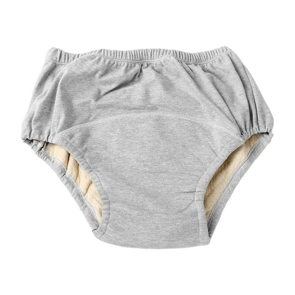 Reusable Cotton Incontinences Underwear For Elderly Leakproof Water Resistant Washable Adult Cloth Diaper Pant Briefs