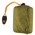 thumbnail image 2 of 2X Emergency Sleeping Bag Bivy Sack with Whistle Outdoor Survival Sleeping Bag Thermal Blanket for Camping Backpacking,2 * Sleeping Bag 2 * Storage Bag with Whistle,green, 2 of 9