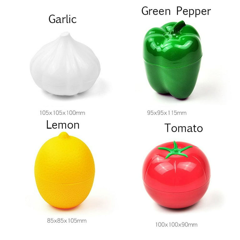 Transparent Kitchen Fruit Saver Vegetable Keeper for Garlic Onion Lemon  Tomato Orange Green Pepper Storage Container