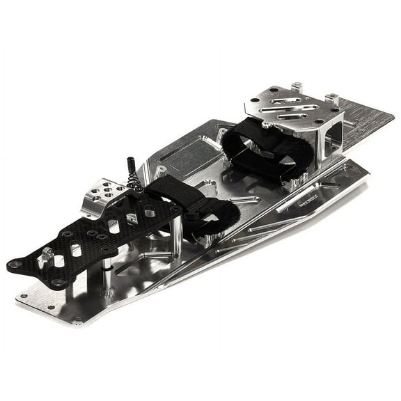 Integy RC Toy Model Hop-ups T8655SILVER Performance Conversion Chassis Kit for 1/10 Traxxas Rustler & Bandit VXL