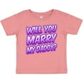 thumbnail image 3 of Inktastic Will You Marry My Daddy (purple) Boys or Girls Baby T-Shirt, 3 of 5