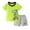 Green, variant on Gerichy Toddler Baby Boy Clothes Set Crocodile Print Short Sleeve Crewneck T-Shirt Solid Color Shorts Set 2Pcs Summer Outfits