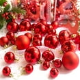 thumbnail image 5 of 30 Pieces of Assorted Shatterproof Christmas Ball Ornaments Set Seasonal Decorative Hanging Ornament Set for Holiday Xmas Tree Decorations, 5 of 8
