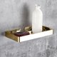 thumbnail image 2 of Stainless Steel Wall Mounted Soap Dish Drainer Shelf for Bathroom Kitchen (Gold), 2 of 3