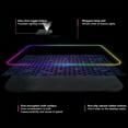 thumbnail image 4 of RGB Gaming Mouse Pad Large Extended 31.5x11 Inch, 14 Light Modes, Non-Slip Rubber Base, Cloth Surface, Memory Function, Keyboard & Mouse Desk Pad for Gaming/Work, 4 of 6