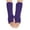 Purple, variant on AWZXDE Women Autumn and Winter Solid Color Multicolor Wool Long Striped Knit Half Finger Gloves for Stylish Warmth and Versatile Use Army Green,One Size