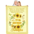 thumbnail image 3 of 50Th Birthday Gift, Birthday Blanket, 50Th Friendship Throws Blanket Gifts Birthday, Birthday Blanket for Women Daughter Grandma, Ladies Gifts for Birthday, Happy Birthday Friend Gift, 3 of 5