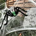 thumbnail image 2 of Mikilon Halloween Decorations, Halloween Simulation Skull Big Spider 75cm Soft Spider Ornament, cloth, Green, 2 of 8