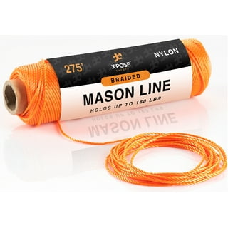 Twisted Nylon Mason Line (275 Feet, Fluorescent Pink) - Twine String