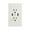 White, variant on Dazone 4.2 Amp Charger Outlet Smart High Speed Dual USB, 15A Tamper-Resistant Receptacle Wall Plates