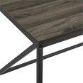 thumbnail image 4 of 40" Modern Geometric metal and wood Coffee Table - Slate Gray, 4 of 4