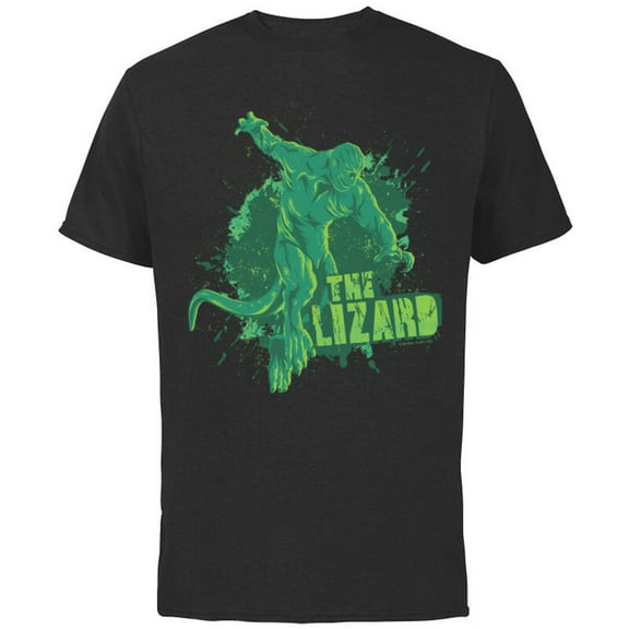 Marvel Spider-Man: No Way Home The Lizard Attack - Short Sleeve Cotton T-Shirt for Adults - Customized-Black