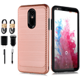 thumbnail image 2 of Cute Colorful Patterned Hybrid Case For LG Stylo 5 – Silicone Feel Polyester 2 of 5