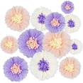 thumbnail image 1 of 12 Pieces Paper Flower Decoration for The Wall Tissue Paper Chrysanth Flowers DIY Crafting for Wedding Backdrop Nursery Wall Decoration (Multicolor 2), 1 of 7