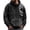 Black, variant on Mens Oversized Hoodies Halloween Skull Print Hooded Sweatshirt Casual Fall Winter Drawstring Pullover Tops with Pockets