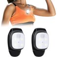 thumbnail image 1 of 2 piezas Clip LED Clip nocturno al aire libre en luz para correr Reflectante Usb Recargable Led Pequeño faro Equipo para correr Luz de seguridad de plástico para correr Ac, 1 of 1