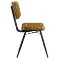thumbnail image 4 of Misty Leather Upholstered Dining Side Chair Camel (Set of 2), 4 of 11