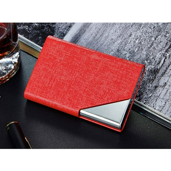 SagaSave Portable Business Card Holder Name Cards Case for 10-15 Cards Stainless Steel