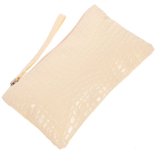 ELAYARD Cartera Clutch De Beige Con Estampado Cocodrilo Suave Y Resistente