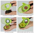 thumbnail image 5 of 3 in 1 Avocado Slicer Tool,Avocado Pit Remover and Cutter as knife peeler scoop with Comfort-Grip Handle (Green-(Slicer+Saver)), 5 of 6