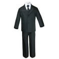 thumbnail image 2 of 6pc Boys Toddler Kids Formal Wedding Tuxedo Suits Vest Sets EXTRA Necktie S-7, 2 of 6