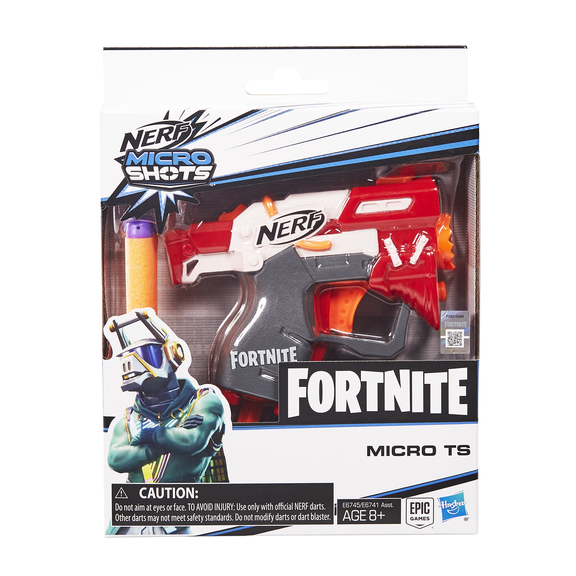 Nerf MicroShots Fortnite Micro Peely - Mini Dart-Firing Blaster