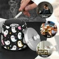 thumbnail image 4 of Yayeee Ashtray with Lid for Cigarette Smokeless Stainless Steel Home Ash Holder, White Halloween Ghost, 4 of 7