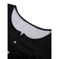 thumbnail image 3 of Seyurigaoka Women Loose Tops Printing Long Sleeve Wide Hem Blouse Base Shirt, 3 of 9