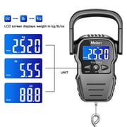 Electronic luggage scale, Mmgoqqt, 50 kg/110 lbs, Silver