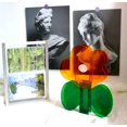 thumbnail image 3 of Florero, pequeño soporte para ramo, jarrones acrílicos, florero transparente, decoración contemporánea para el hogar, oficina, boda (hoja verde), 3 of 5