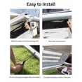 thumbnail image 7 of 4th of July RV Awning Sun Shade Screen 9'X15.3' Patriotic Stars Stripes Mesh Sunscreen Black White Blue USA Flag Wooden Awning Shade Screen with Zipper Completed Kits for RV Motorhome Camper, 7 of 7