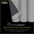 thumbnail image 6 of Eclipse Fresno Blackout Curtain Panel, Back Tab Window Curtain, Thermaweave, (1 Panel), 52 In Wide x 63 In Long, Wheat, 6 of 6