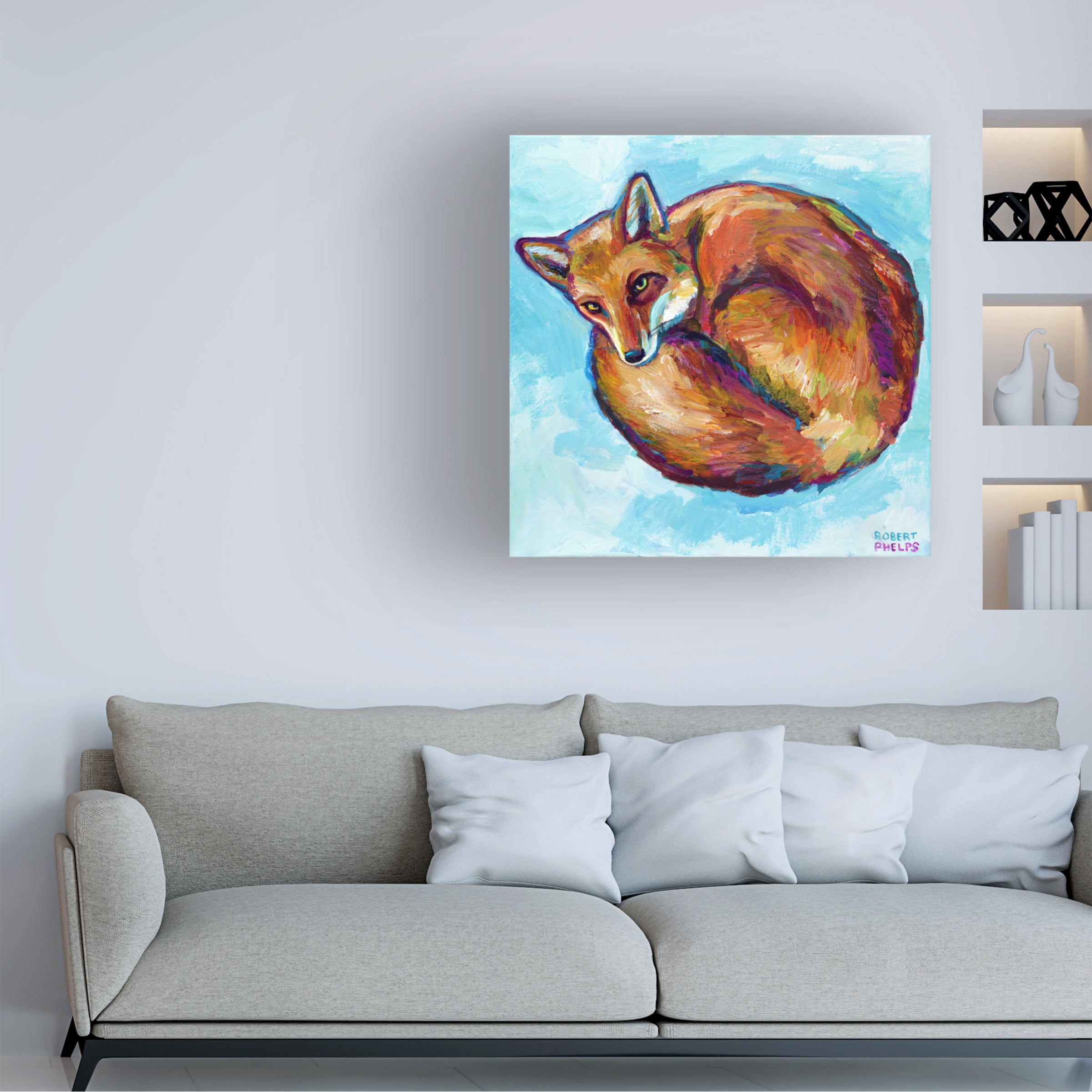 Robert Phelps Art 'Cozy Fox' Canvas Art