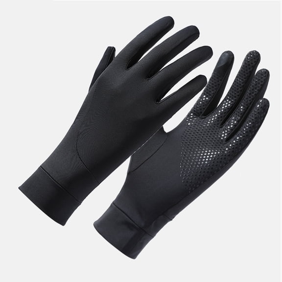 Women's Casual Solid Color Cycling Gloves for Spring and Summer Outdoor Sports