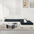 thumbnail image 2 of Pieces Couch Cushion Covers for Sectional Sofa Seat Slipcover Stretch Sectional Couch Cover for L Shape Left/Right Chaise with Elastic Bottom ( Seater + Chaise Light ), 2 of 7