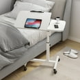thumbnail image 2 of Table au-Dessus du Lit, Chariot Roulant Inclinant Support de Sofa et d'Ordinateur Portable, Tables Médicales au-Dessus du Lit Plateau d'Hôpital avec Surface Réglable de 0 à 90 Degrés pour Salon Chambre Bureau à Domicile, 2 of 9