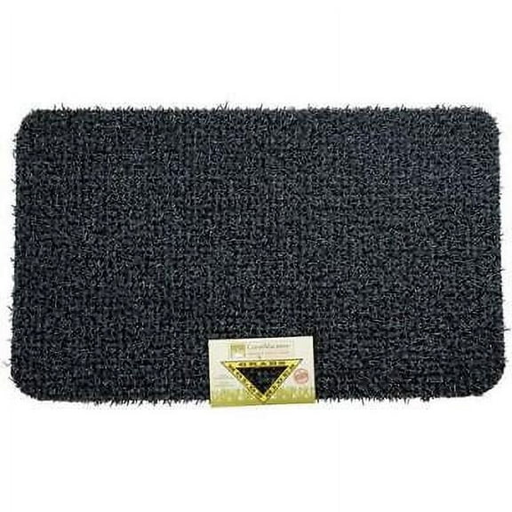 Grassworx High Traffic 18" x 30" Welcome Mat, Charcoal